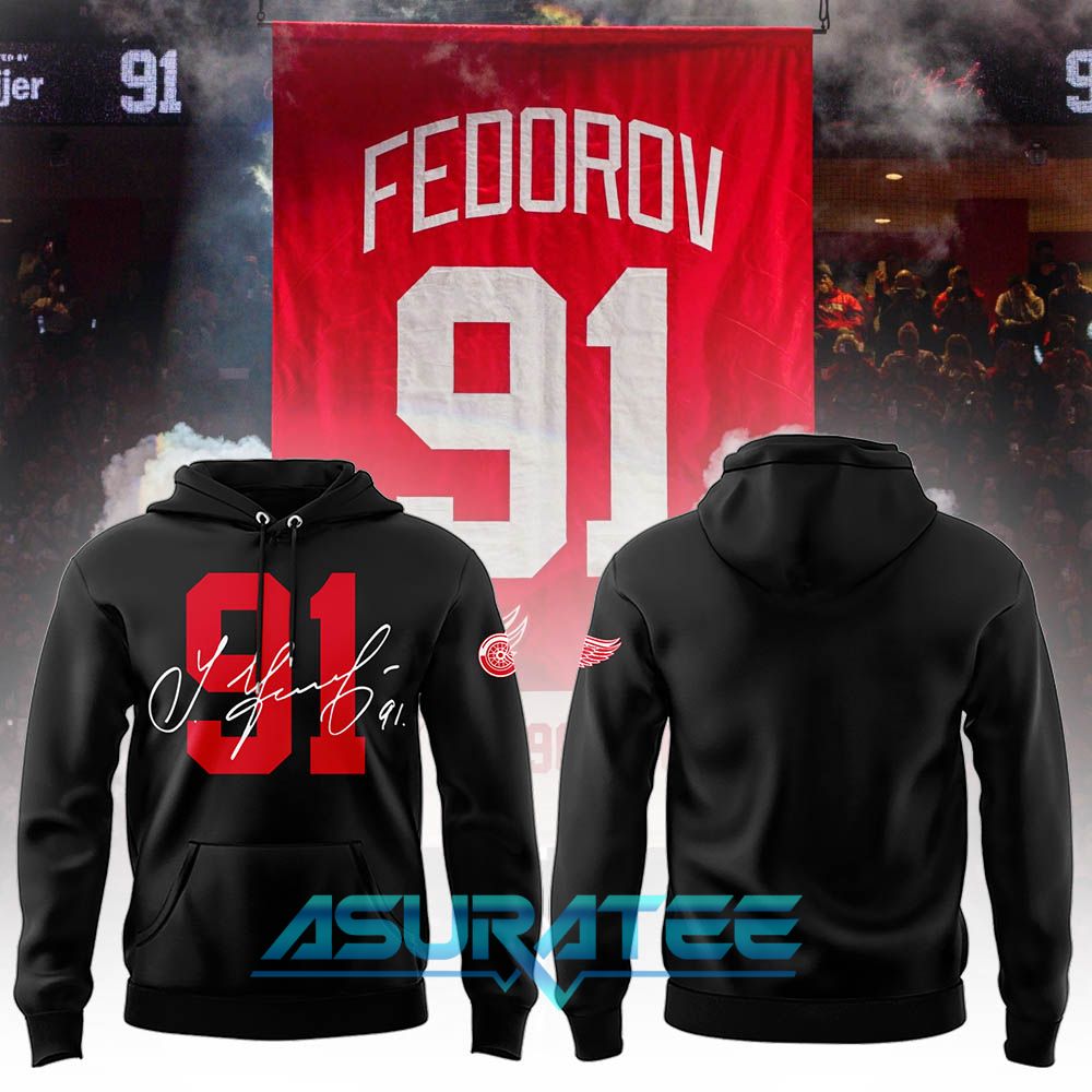Detroit Red Wings Fedorov 91 Forever Limited Edition Hoodie Set 2026