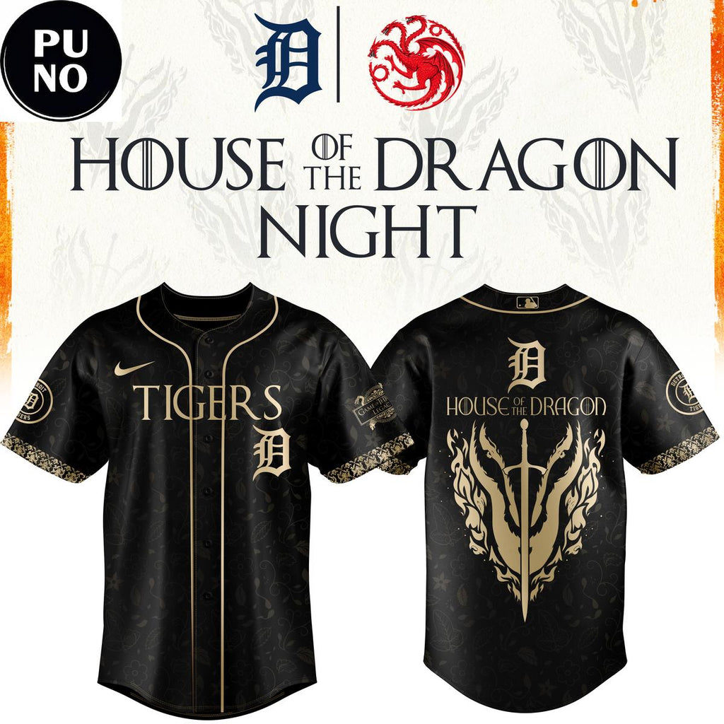 Detroit Tigers 2026 House of the Dragon Night Baseball Jersey