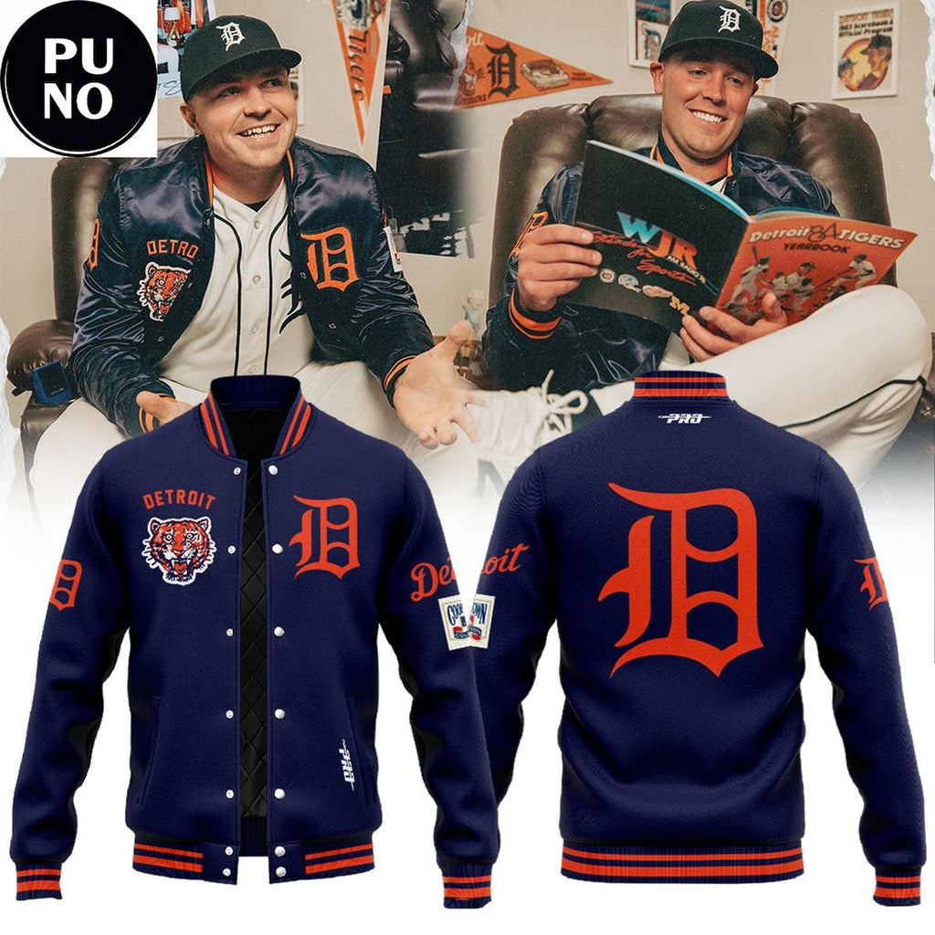 Detroit Tigers 2026 Retro Classic Baseball Jacket