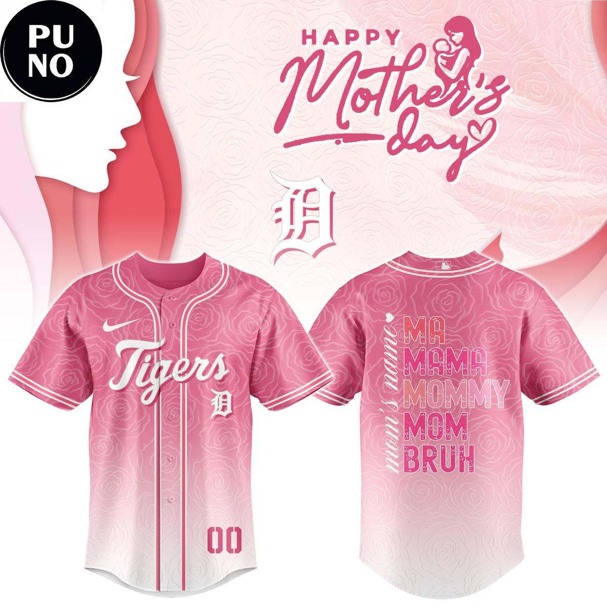 Detroit Tigers Happy Mother’s Day 2026 Baseball Jersey