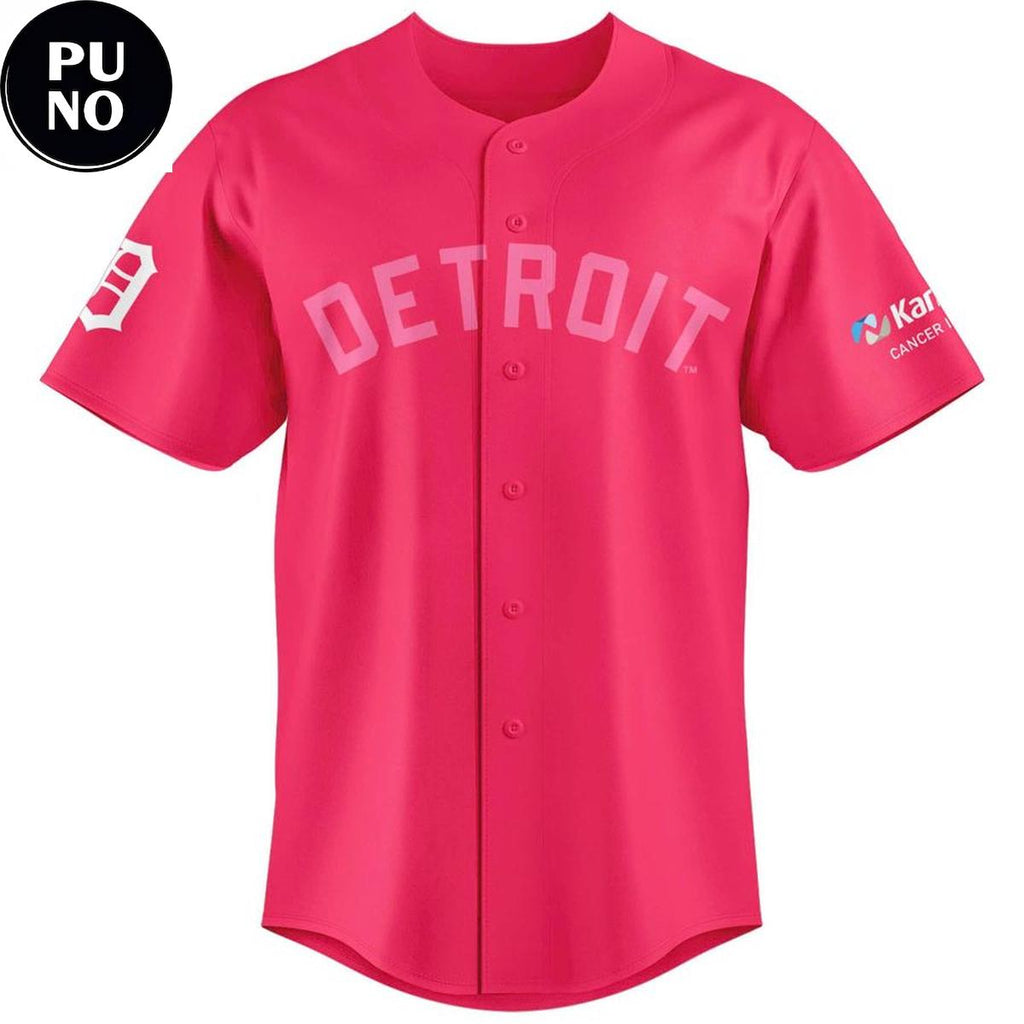 Detroit Tigers Pink Out the Park 2026 Personalized Baseball Jersey