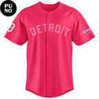 Detroit Tigers Pink Out the Park 2026 Personalized Baseball Jersey