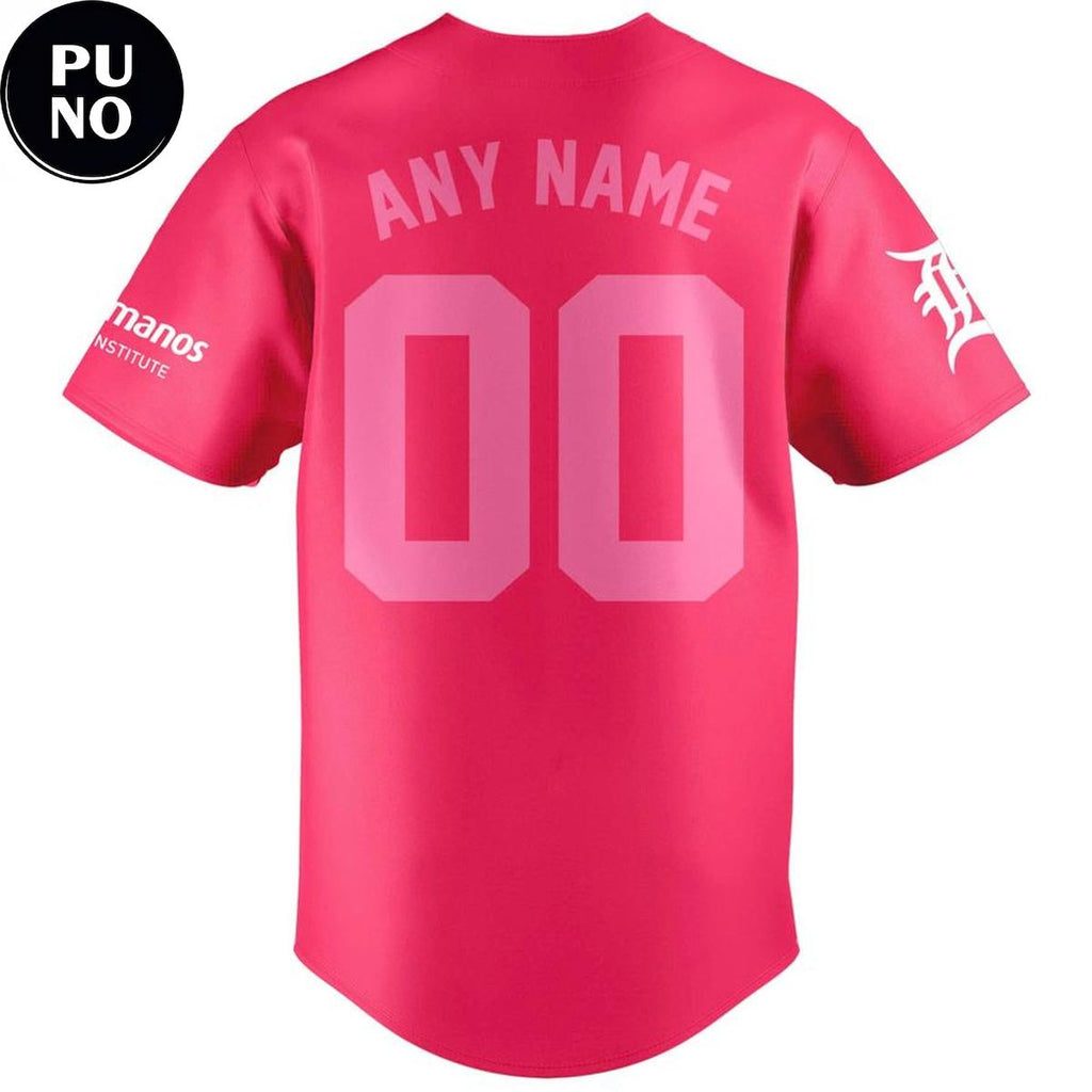 Detroit Tigers Pink Out the Park 2026 Personalized Baseball Jersey