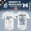 Detroit Tigers University of Michigan Night 2026 Baseball Jersey