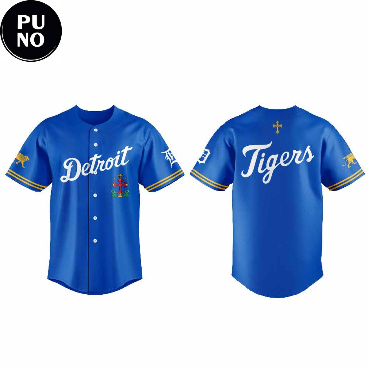 Detroit Tigers x Albanian Heritage Night 2026 Baseball Jersey