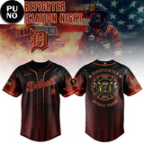 Detroit Tigers x Firefighter Appreciation Night 2026 Baseball Jersey