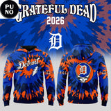 Detroit Tigers x Grateful Dead Night 2026 Hoodie