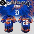 Detroit Tigers x Grateful Dead Night 2026 Personalized Baseball Jersey