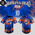Detroit Tigers x Grateful Dead Night 2026 Personalized Baseball Jersey