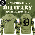 Detroit Tigers x Military Appreciation Night 2026 Hoodie