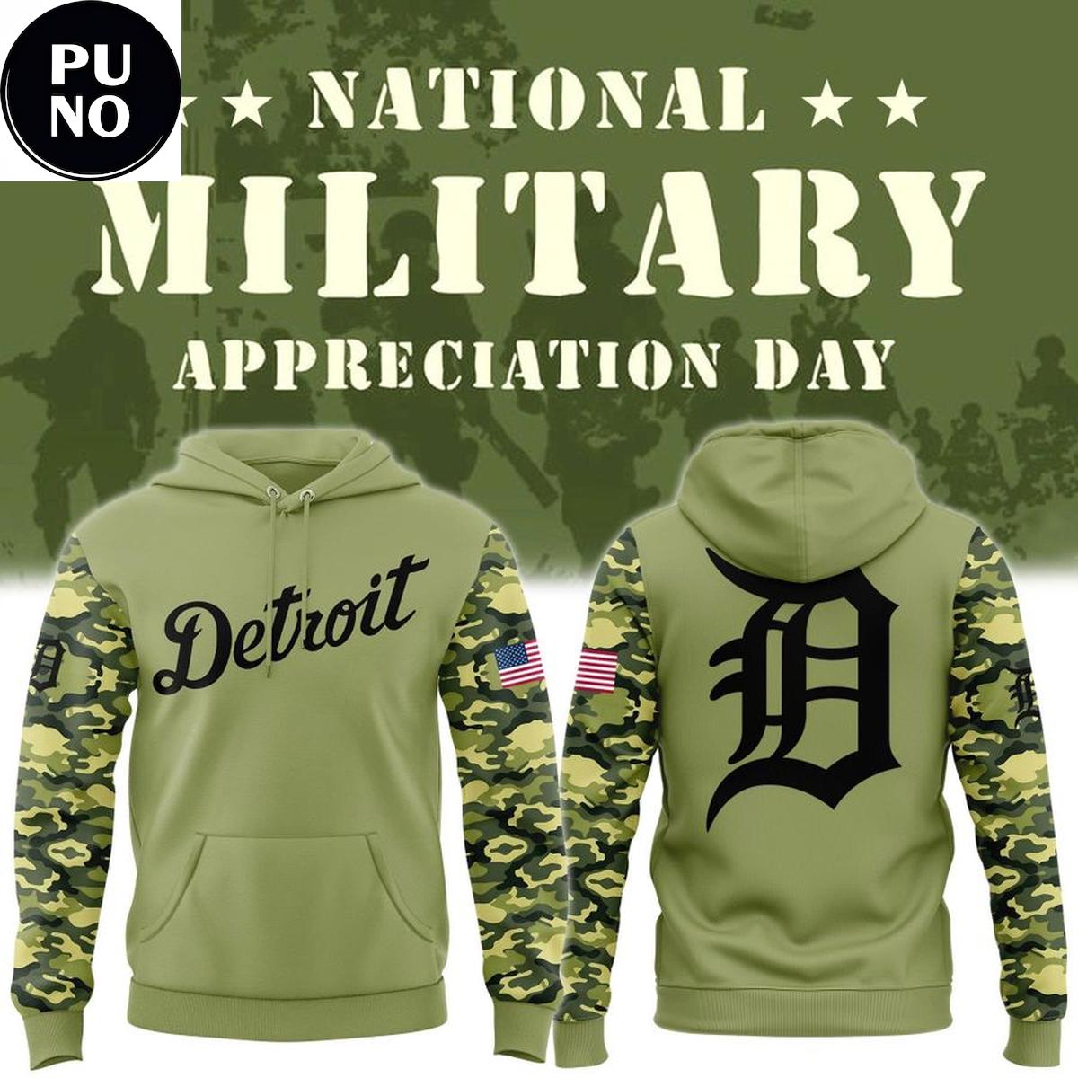 Detroit Tigers x Military Appreciation Night 2026 Hoodie