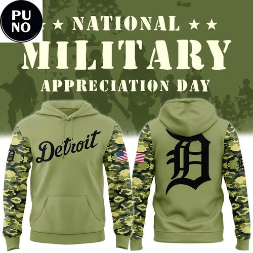 Detroit Tigers x Military Appreciation Night 2026 Hoodie