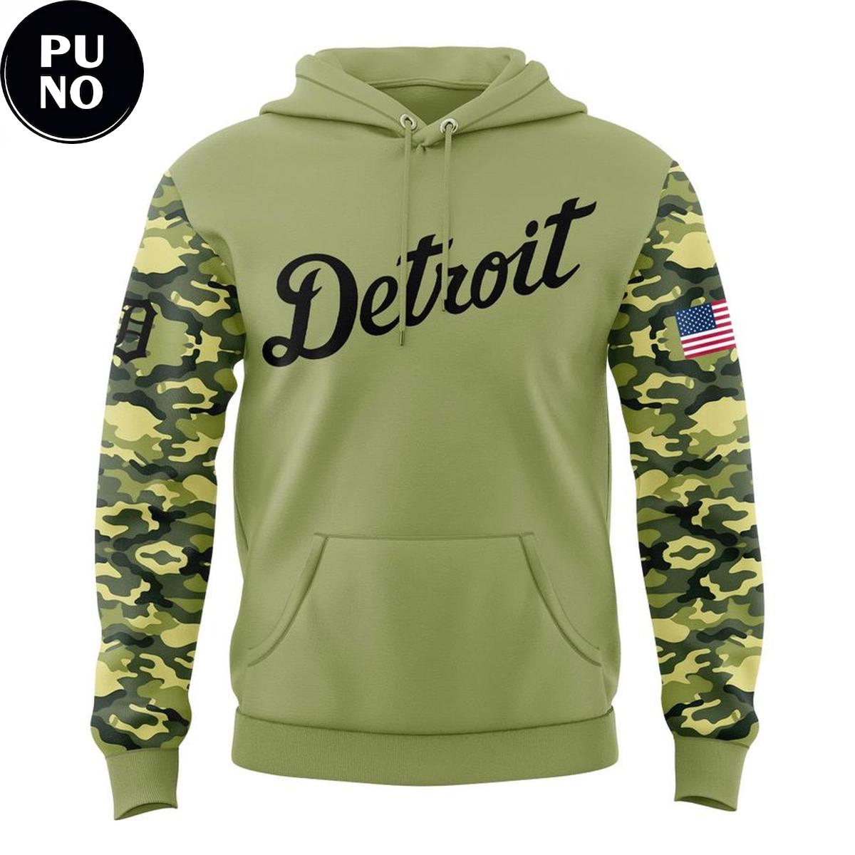 Detroit Tigers x Military Appreciation Night 2026 Hoodie