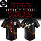 Detroit Tigers x Star War Night 2026 Golden Galaxy Baseball Jersey