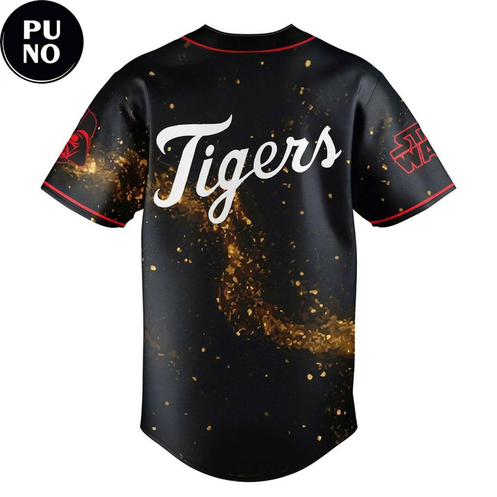 Detroit Tigers x Star War Night 2026 Golden Galaxy Baseball Jersey