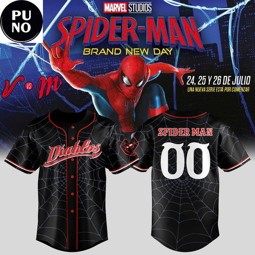 Diablos Rojos Del Mexico x Spider Man 2026 Brand New Day Personalized Baseball Jersey