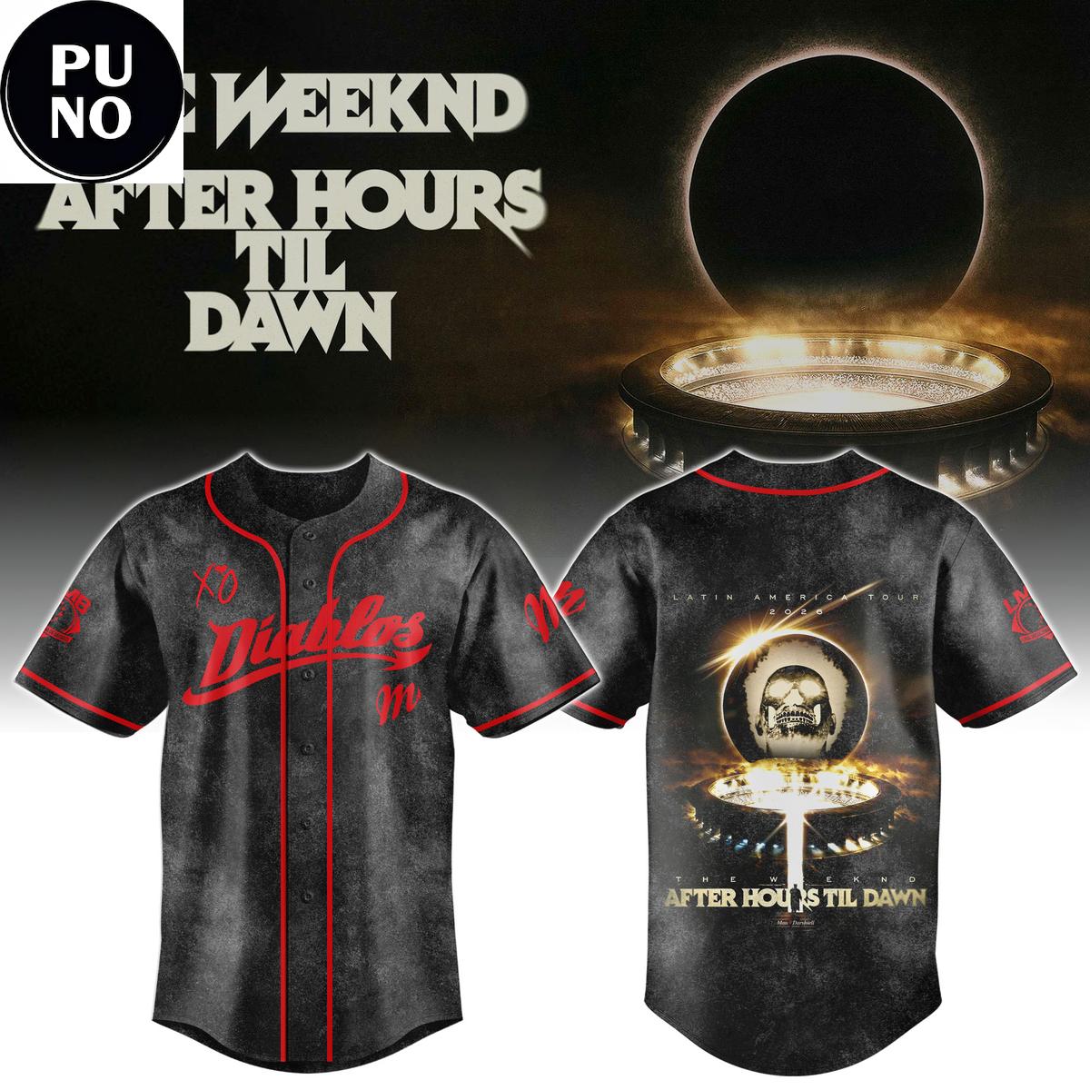 Diablos Rojos Mexico x The Weeknd After Hours Til Dawn 2026 Baseball Jersey