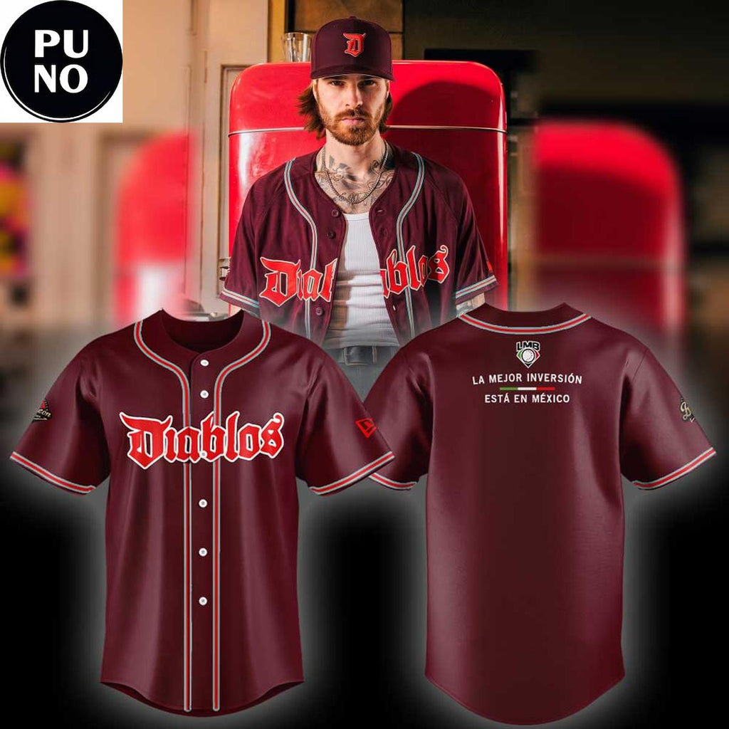 Diablos Rojos del Mexico 2026 La Mejor Inversion Baseball Jersey