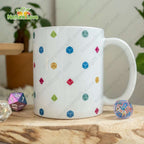 Dice Pattern Mug DnD Dungeons and Dragons Gift