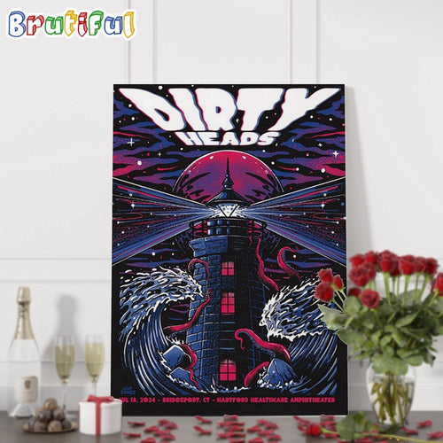 Dirty Heads July 18 2024 Hartford HealthCare Amphitheater Bridgeport CT Wall Art Poster Canvas