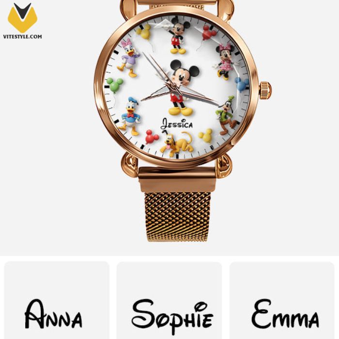 Disney Characters Custom Name Watch