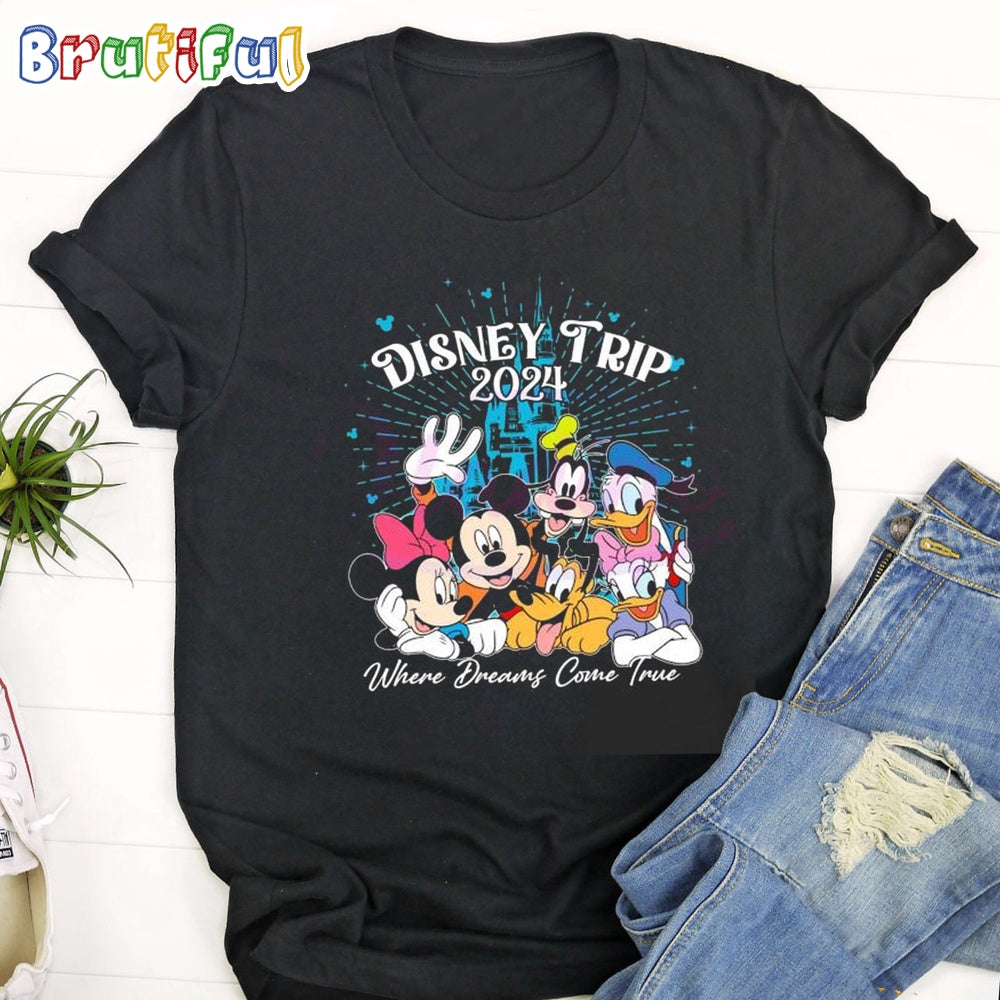 Disney Trip 2024 Where Dreams Come True T Shirt