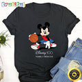 Disney Mickey Basketball T Shirt Mickey Mouse 100 Year Anniversary Unisex Shirt