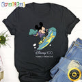 Disney Mickey Skiing T Shirt Mickey Mouse 100 Year Anniversary Unisex Shirt