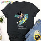 Disney Mickey Skiing T Shirt Mickey Mouse 100 Year Anniversary Unisex Shirt