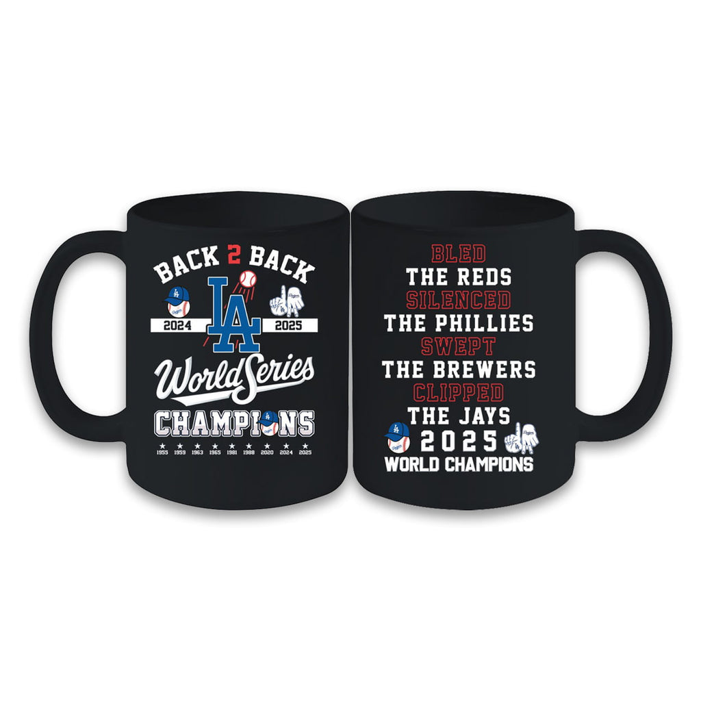 Dodgers Back 2 Back World Series Champs Mug