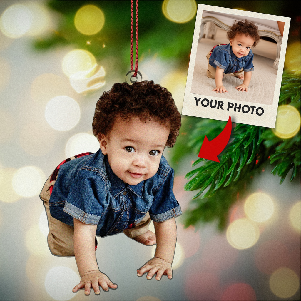 Christmas Ornament Photo Ornament, Personalized Ornament, Custom Family Photo Ornament, Acrylic Picture Ornament, Family Ornaments 2025