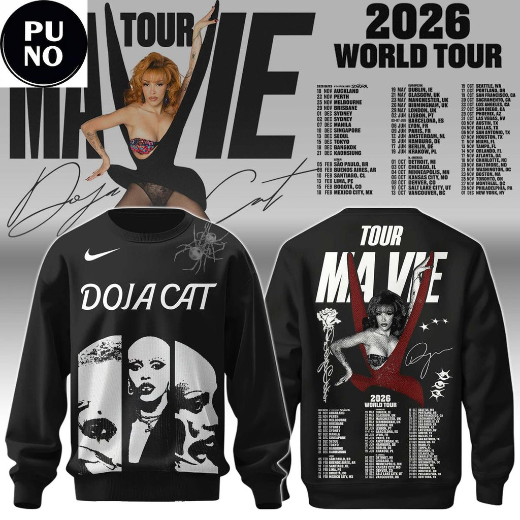 Doja Cat The Ma Vie World Tour 2026 Schedule Hoodie T-Shirt