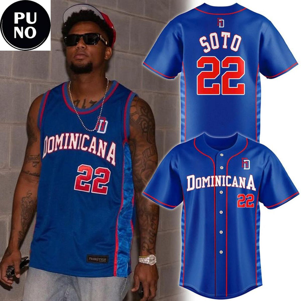 Dominican Republic x Ronald Acuña Jr. 2026 Juan Soto #22 Baseball Jersey