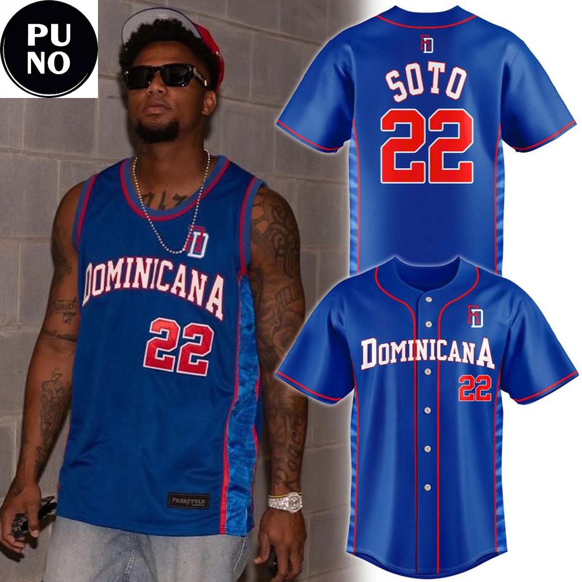 Dominican Republic x Ronald Acuña Jr. 2026 Juan Soto #22 Baseball Jersey