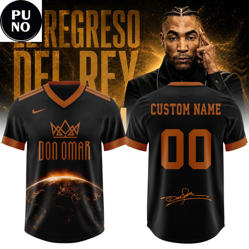 Don Omar El Regreso Del Rey World Tour 2026 Personalized Football Jersey