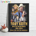 Don’t Let The Old Man In Toby Keith Poster Canvas