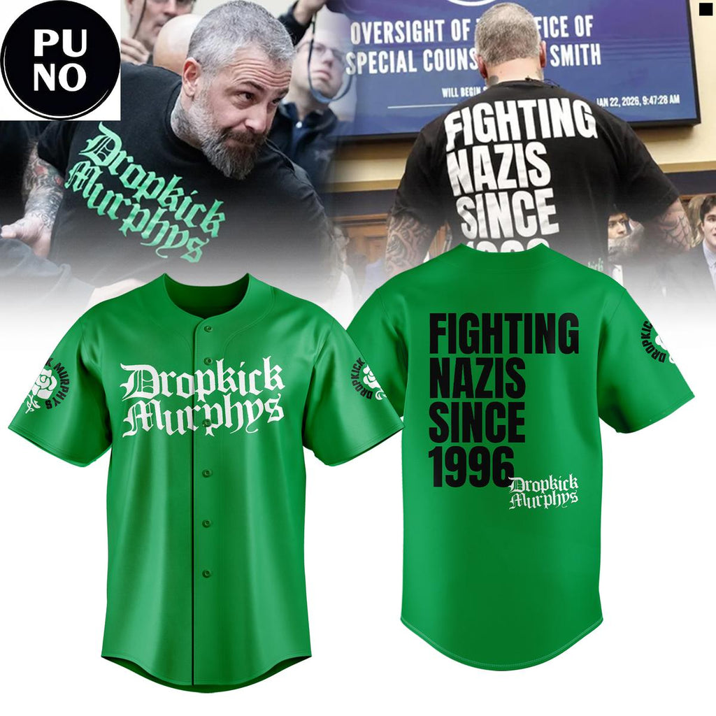 Dropkick Murphys Support Michael Fanone Fighting Nazis Since 1996 Baseball Jersey