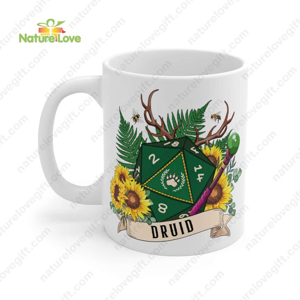 Druid Forest Dice Mug DnD Dungeons and Dragons Gift