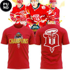 Dubuque Fighting Saints 2026 Dupaco Cowbell Cup Champion Hoodie T-Shirt