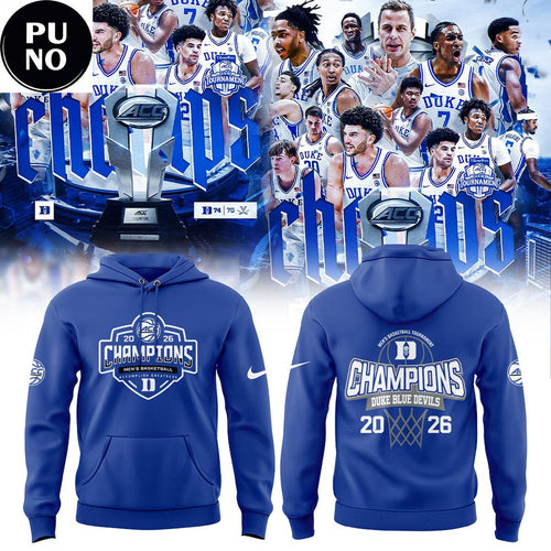 Duke Blue Devils 2026 ACC Men’s Basketball Tournament Champions Hoodie T-Shirt