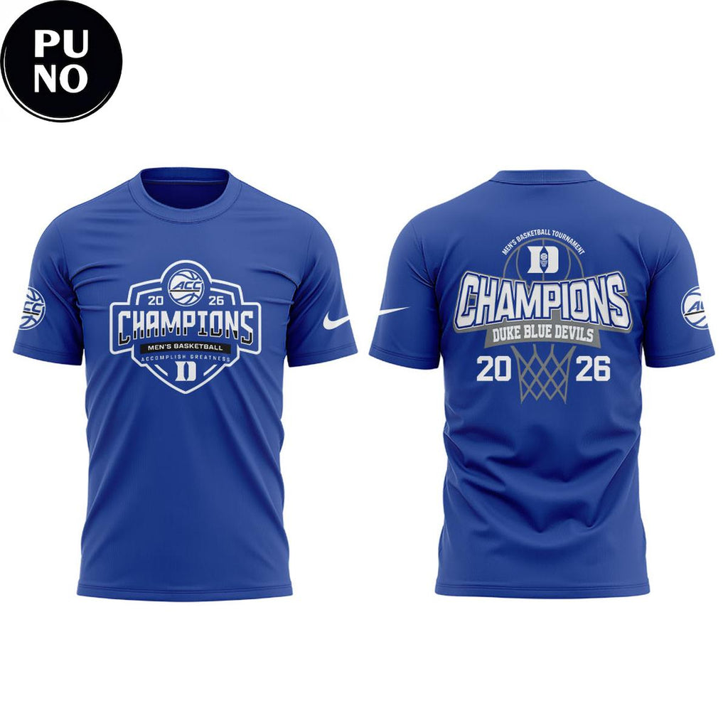 Duke Blue Devils 2026 ACC Men’s Basketball Tournament Champions Hoodie T-Shirt