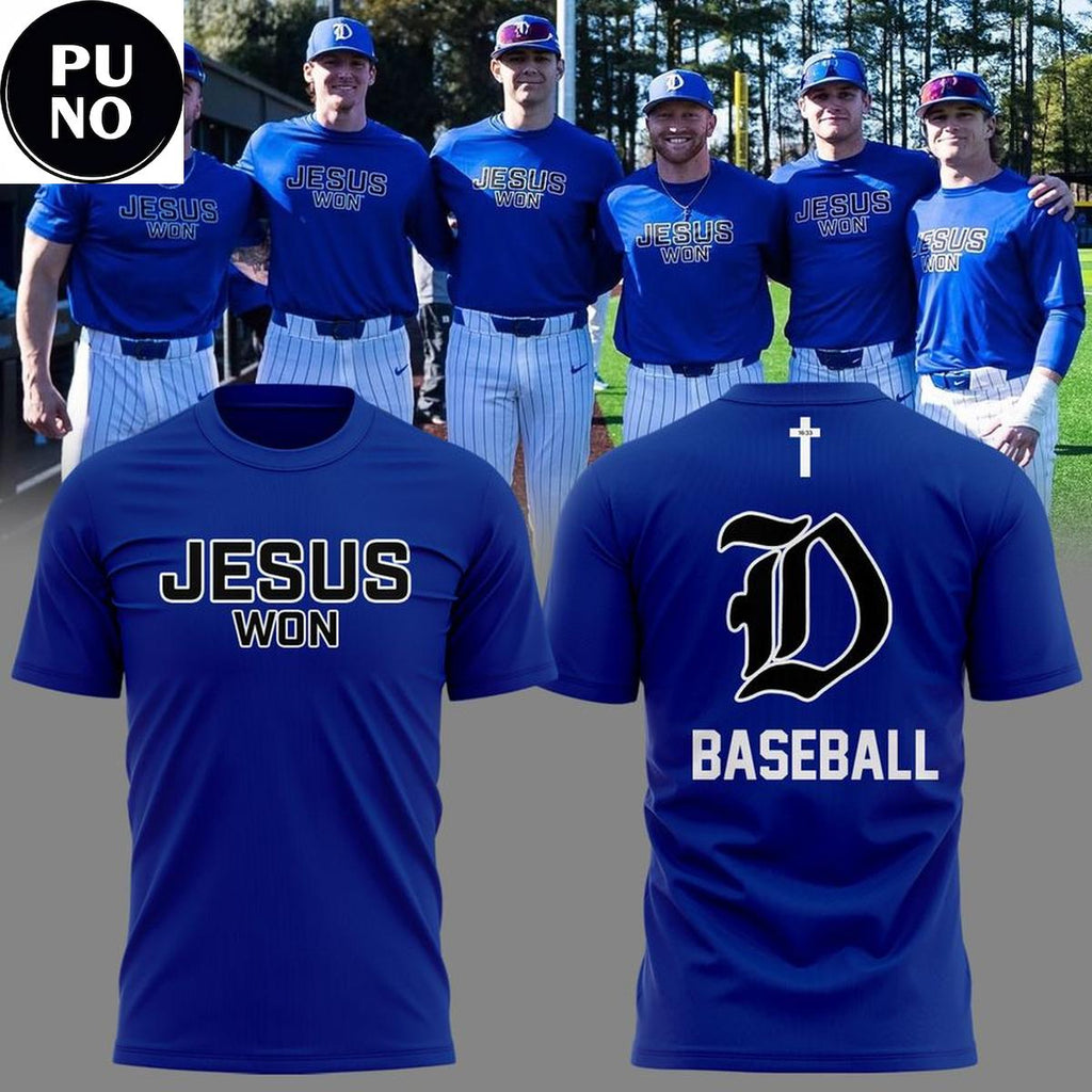 Duke Blue Devils Baseball 2026 Jesus Won Game 1 On Deck Hoodie Shirt
