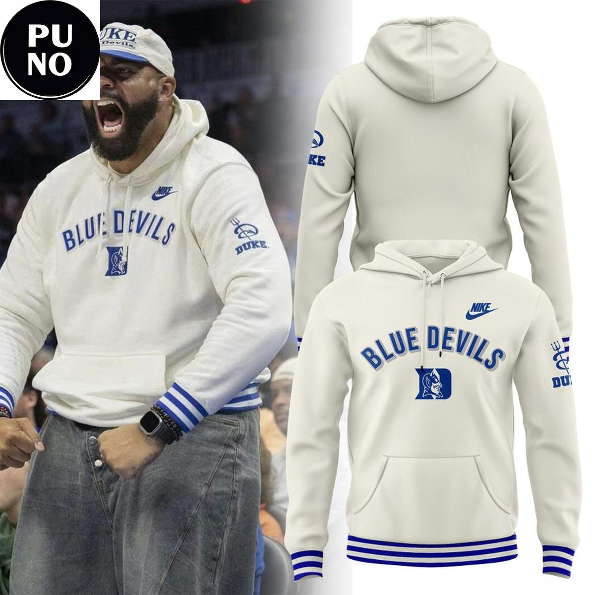 Duke Blue Devils Carlos Boozer 2026 Ivory White Hoodie