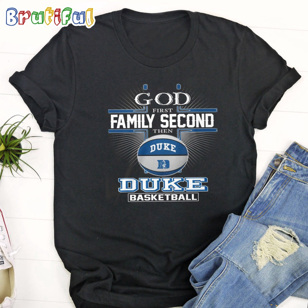 Duke Suns God First Family Second Then Suns Basketball 2024 T-Shirt