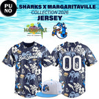 Durham Bulls 2026 Bull Sharks x Margaritaville Personalized Baseball Jersey