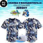 Durham Bulls 2026 Bull Sharks x Margaritaville Personalized Baseball Jersey