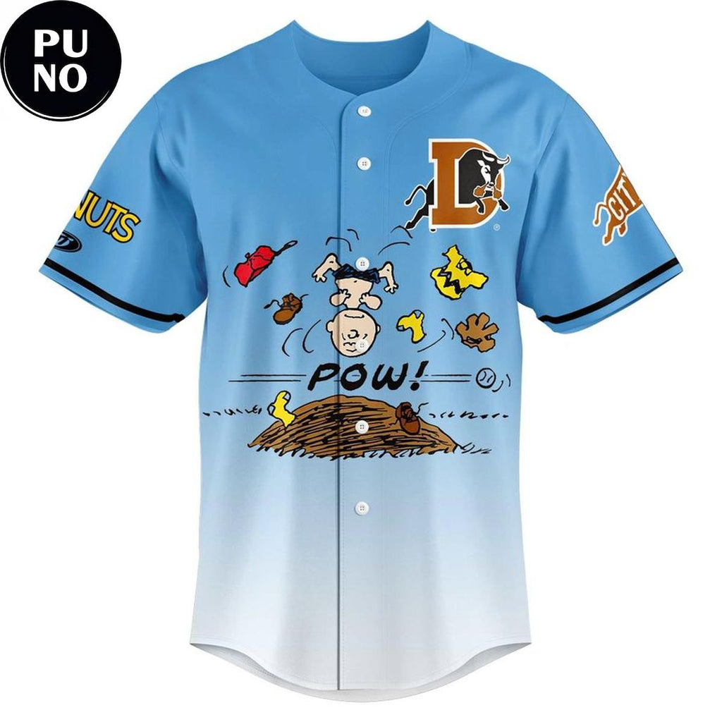 Durham Bulls x Peanuts Night 2026 Personalized Baseball Jersey