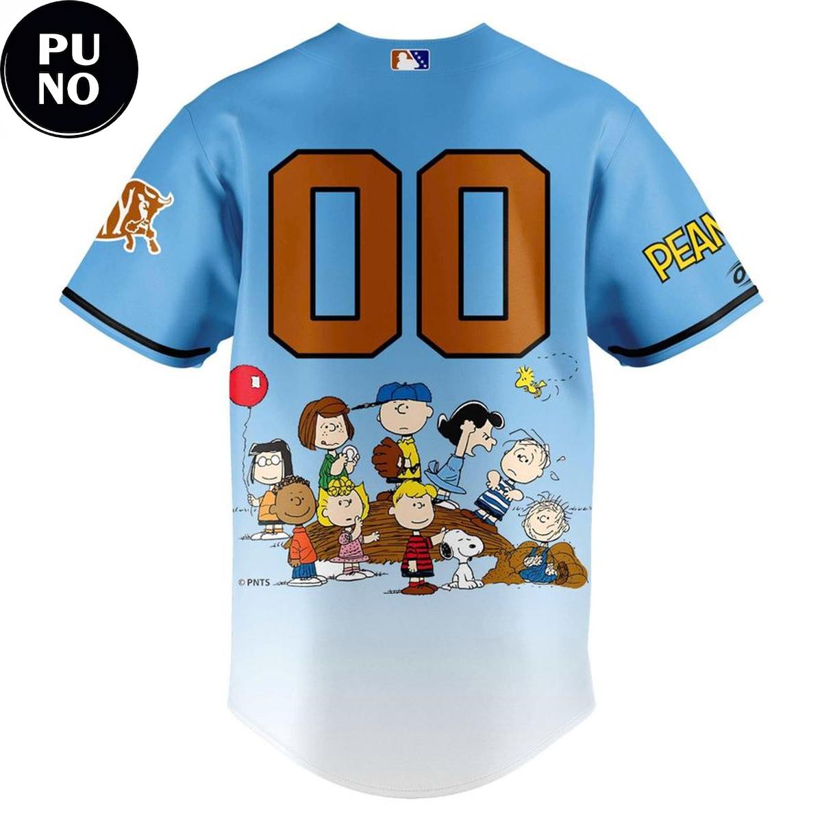 Durham Bulls x Peanuts Night 2026 Personalized Baseball Jersey