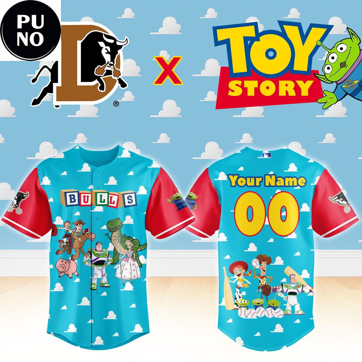 Durham Bulls x Toy Story Night 2026 Personalized Baseball Jersey