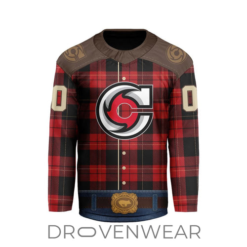 ECHL Cincinnati Cyclones Personalized 2026-27 Country Night V-shaped Hockey Jersey